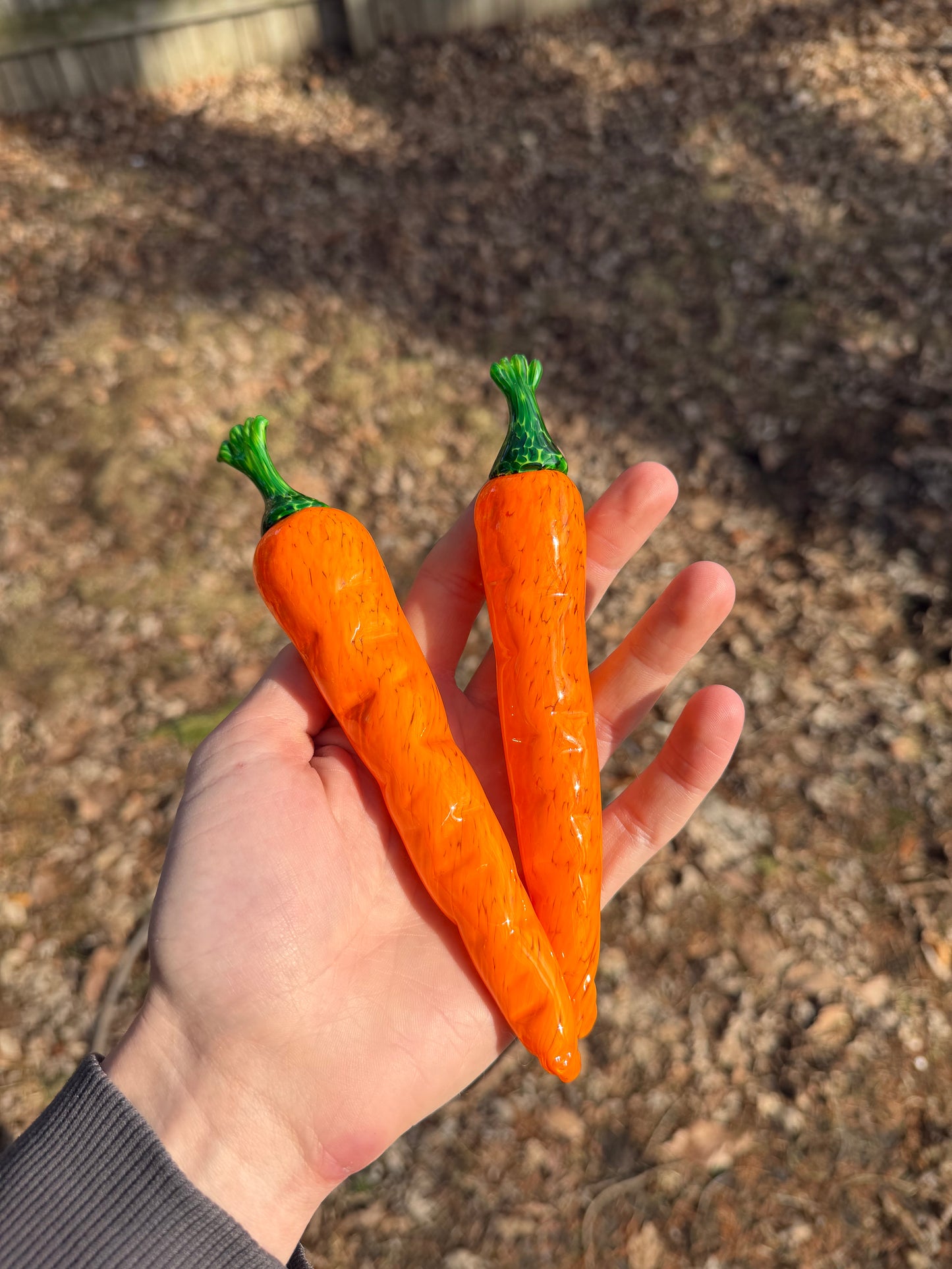 Solid Glass Carrot