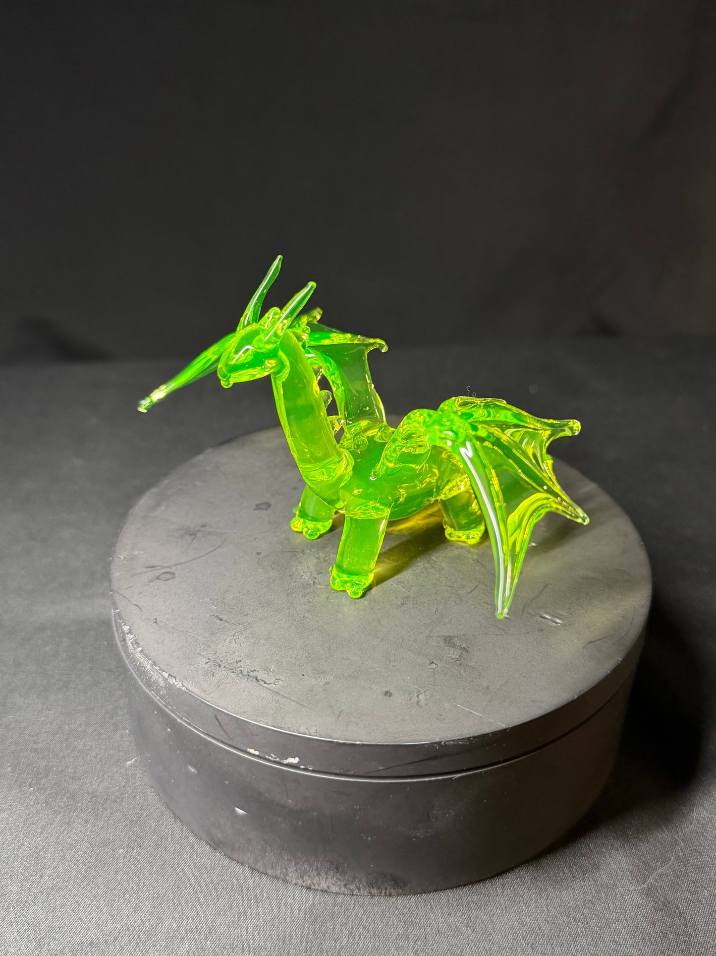 Uranium Glass Dragon
