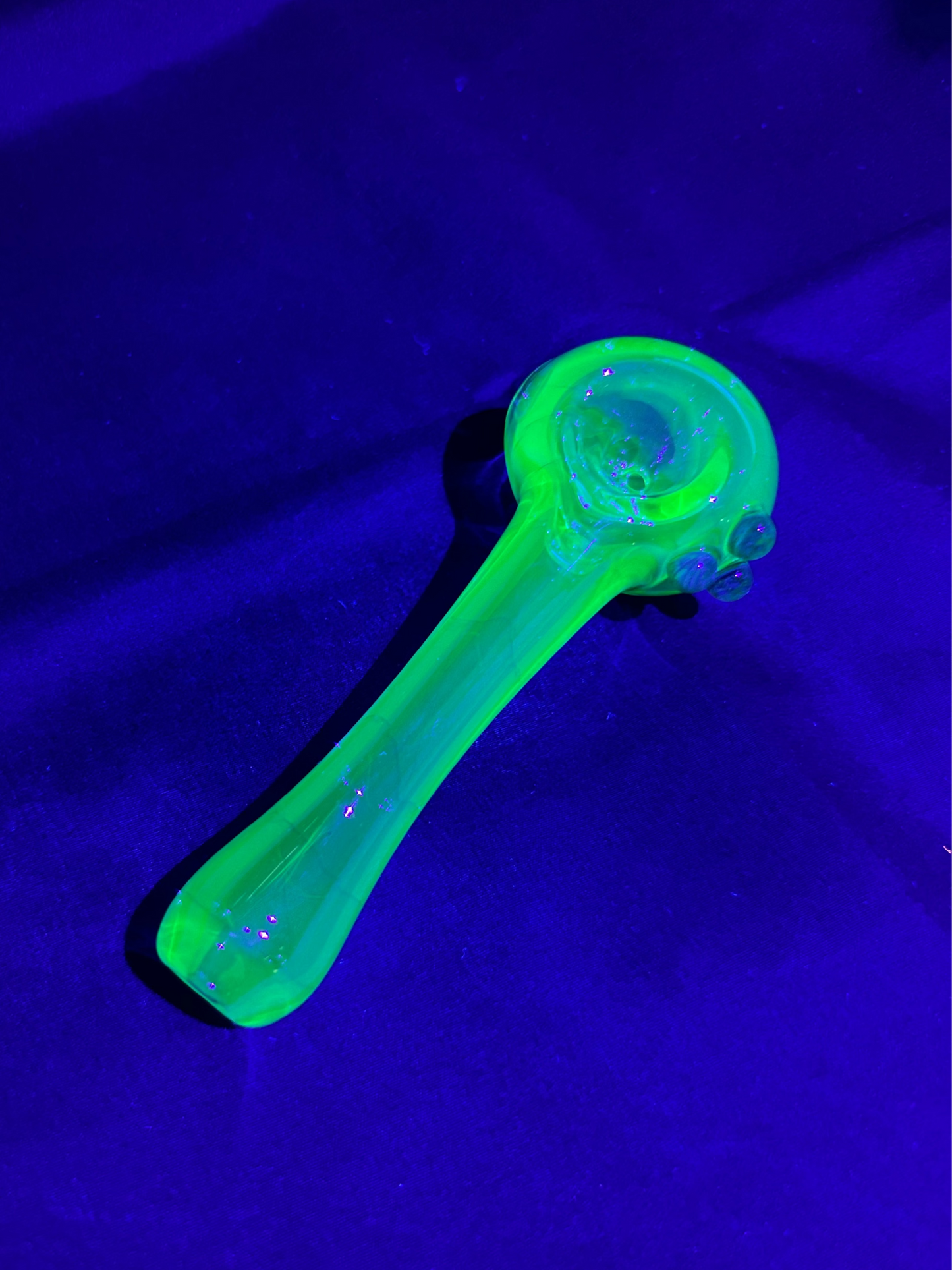 Blue Uranium Glass Pipe