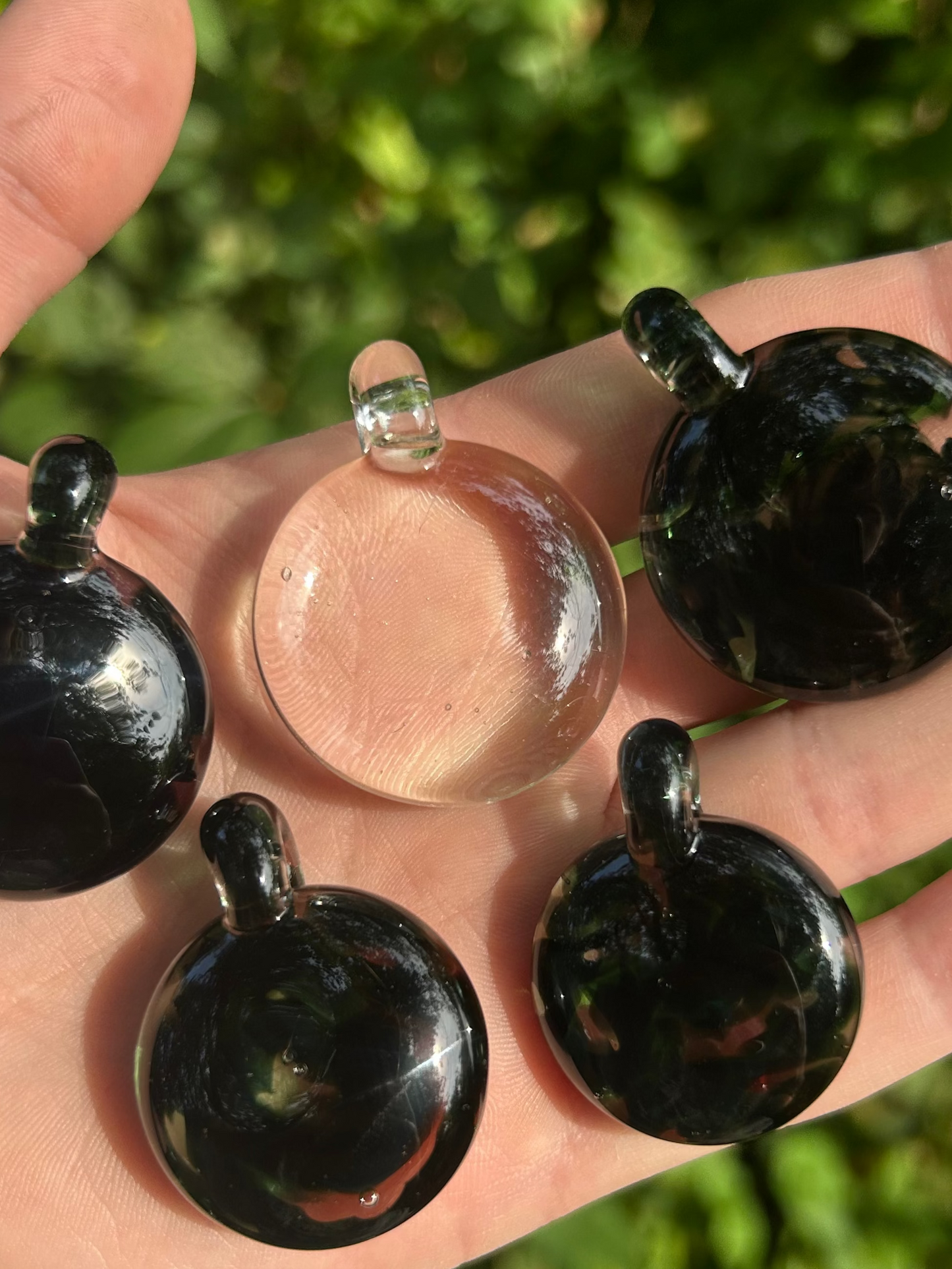 Rainbow Cane UV Pendant