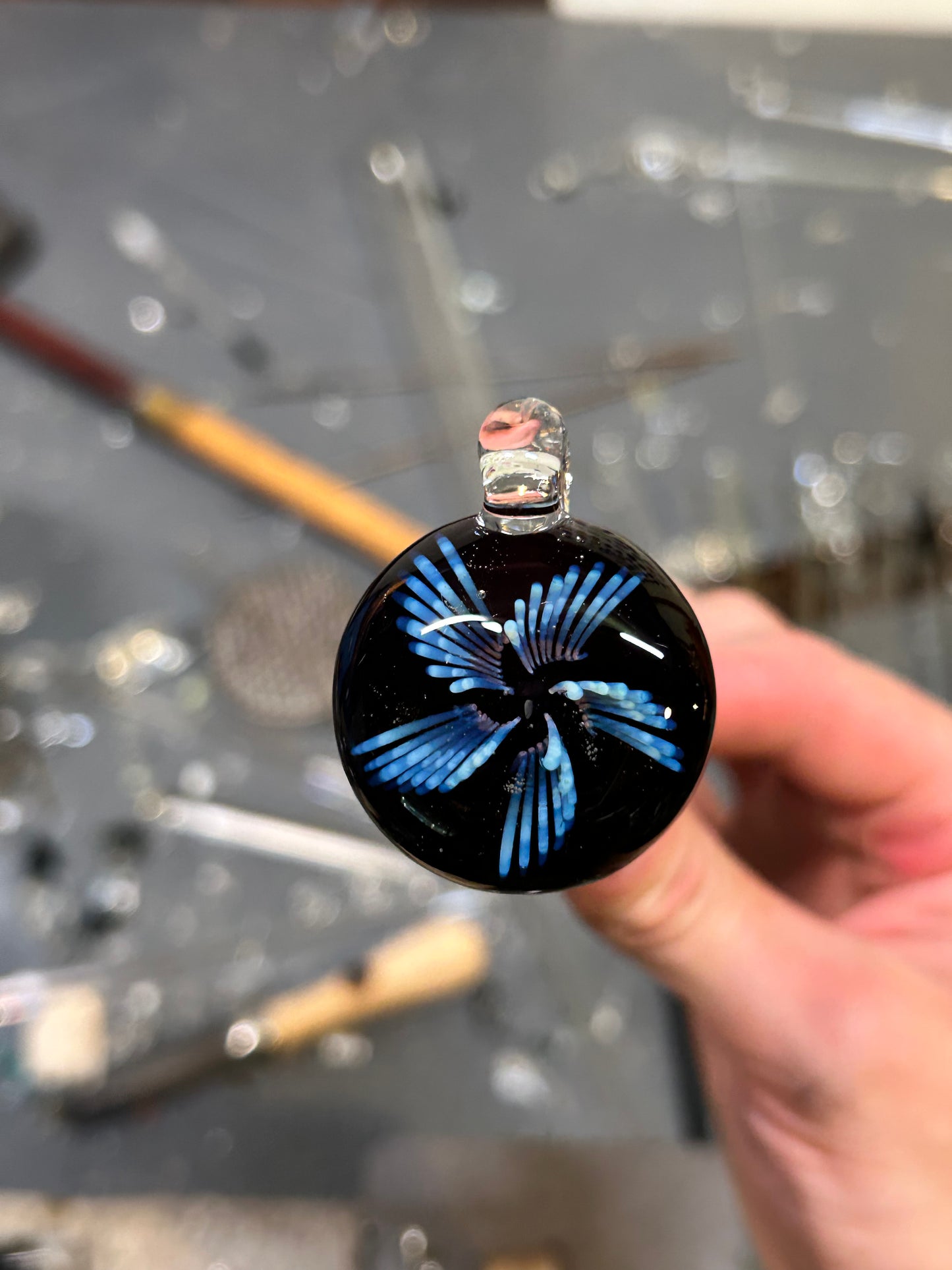 Rainbow Implosion Pendant