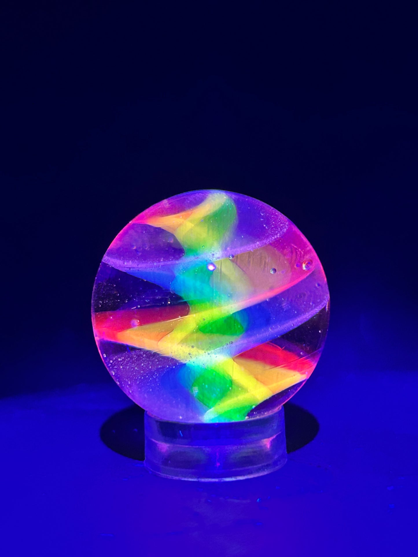 Rainbow Twist Marble 27mm