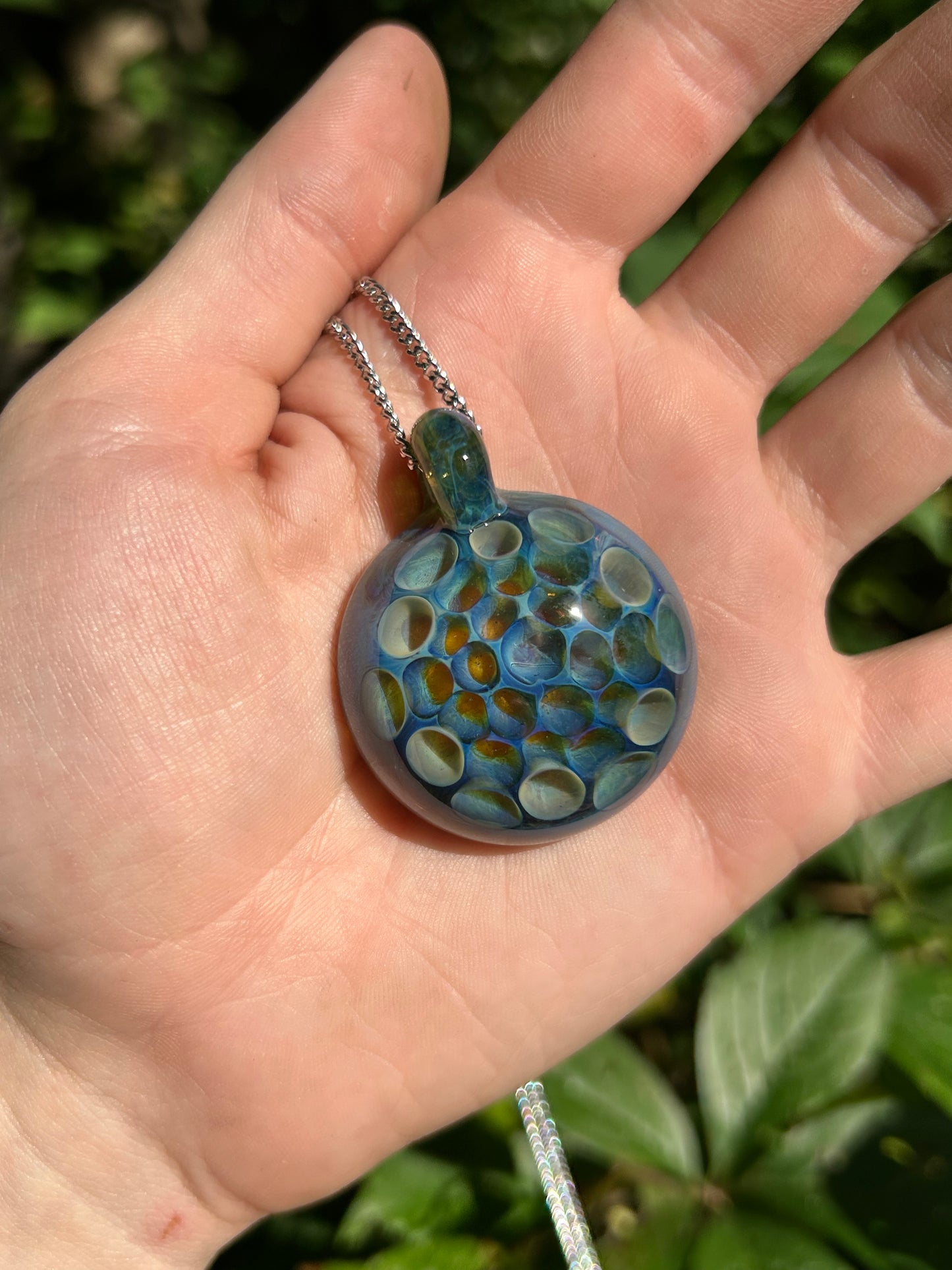 Blue Honey Pendant (With Rainbow UV)