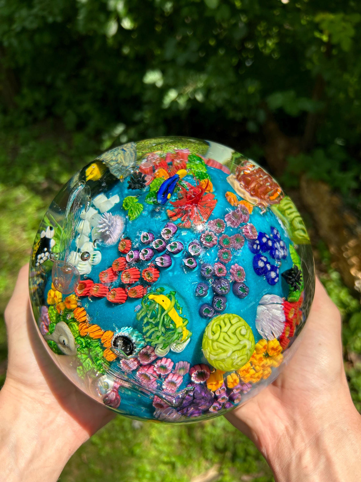 Large Glass Ocean Orb