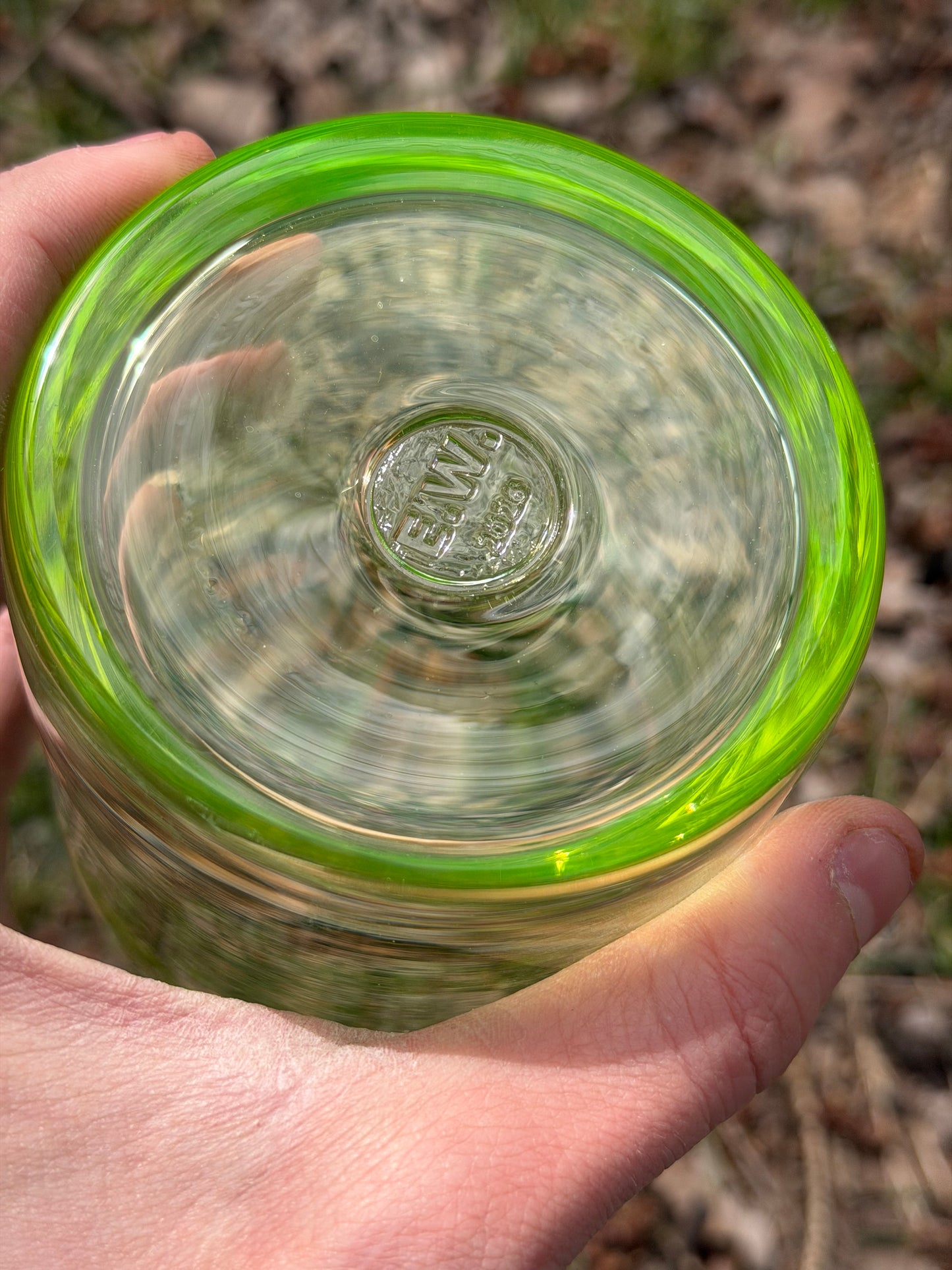 Uranium Glass Rocks Glass (10oz)