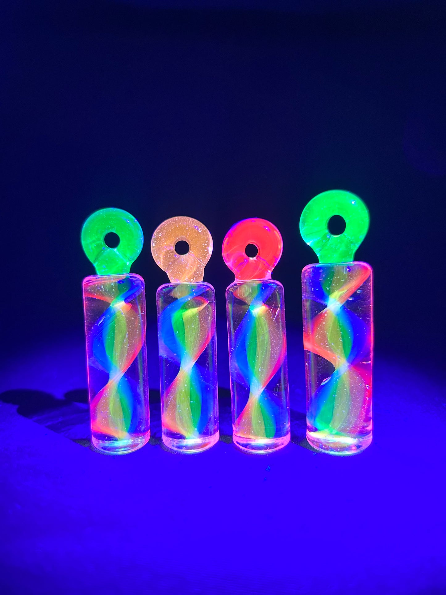 UV Rainbow Twist Pendent