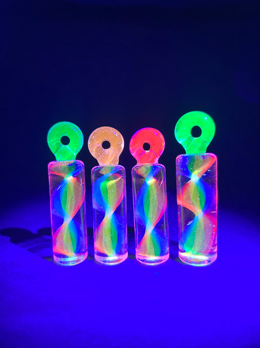 UV Rainbow Twist Pendent