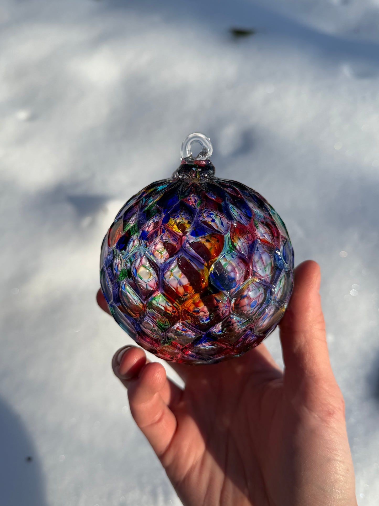 Rainbow Pineapple Ornament