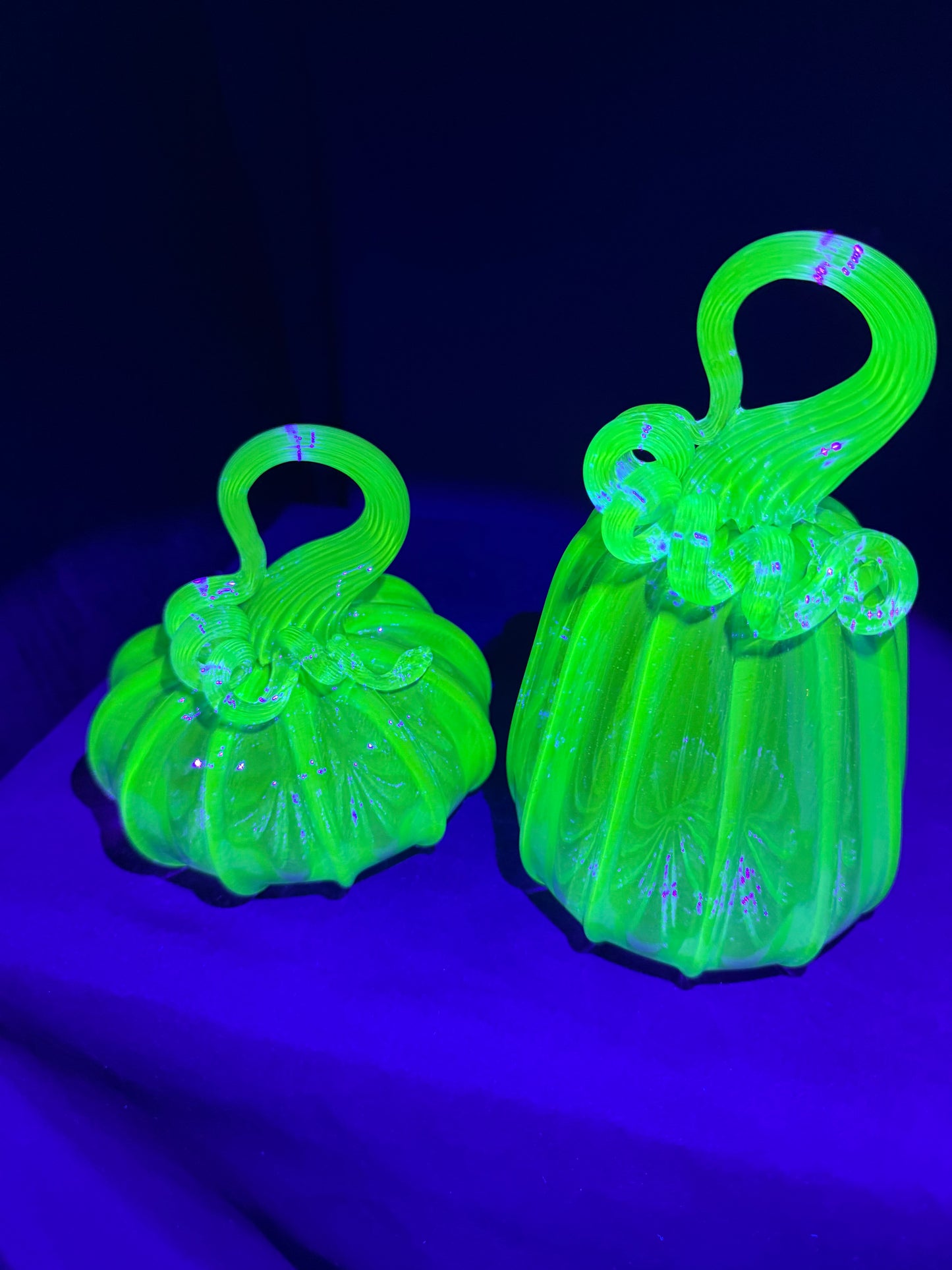 Recycled Uranium Glass Pumpkin