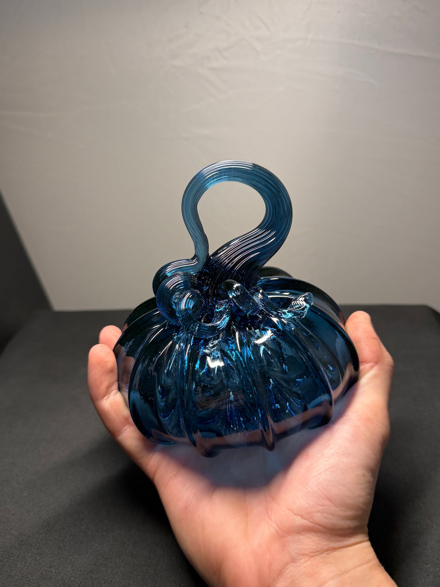Recycled Uranium Glass Pumpkin