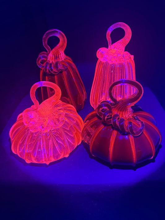 Europium Glass Pumpkins