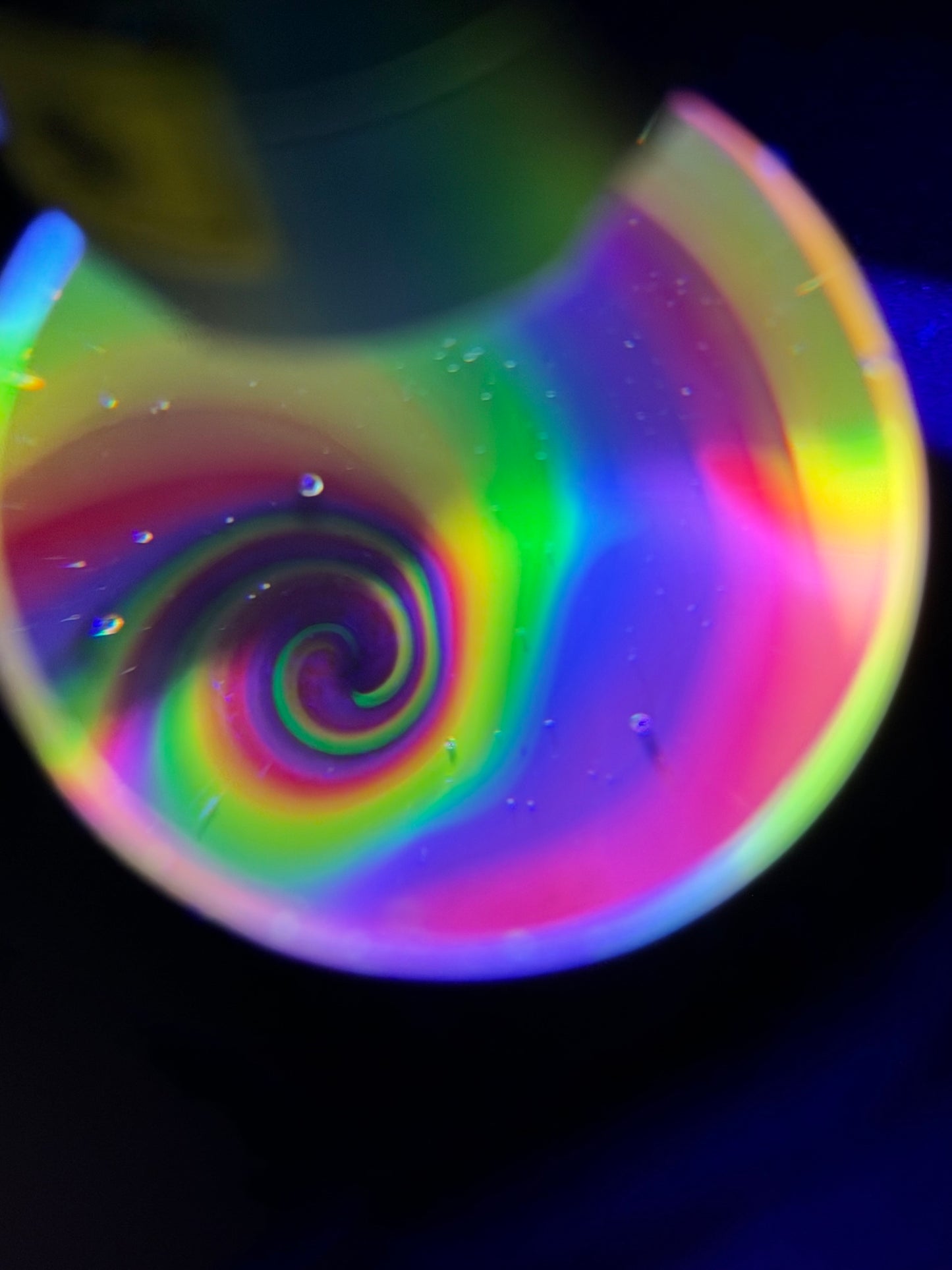 UV Rainbow Vortex Marble (42mm)