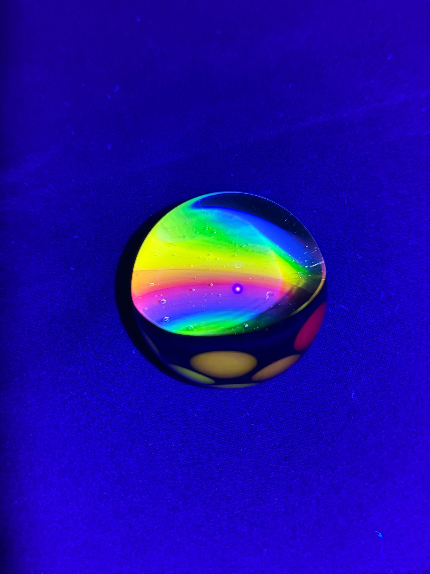 UV Rainbow Vortex Marble (42mm)
