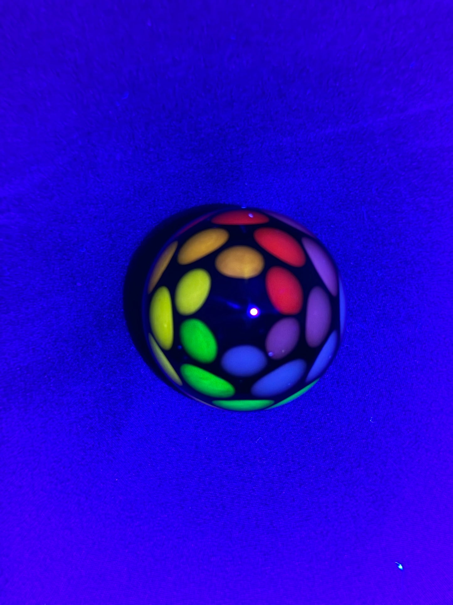UV Rainbow Vortex Marble (42mm)