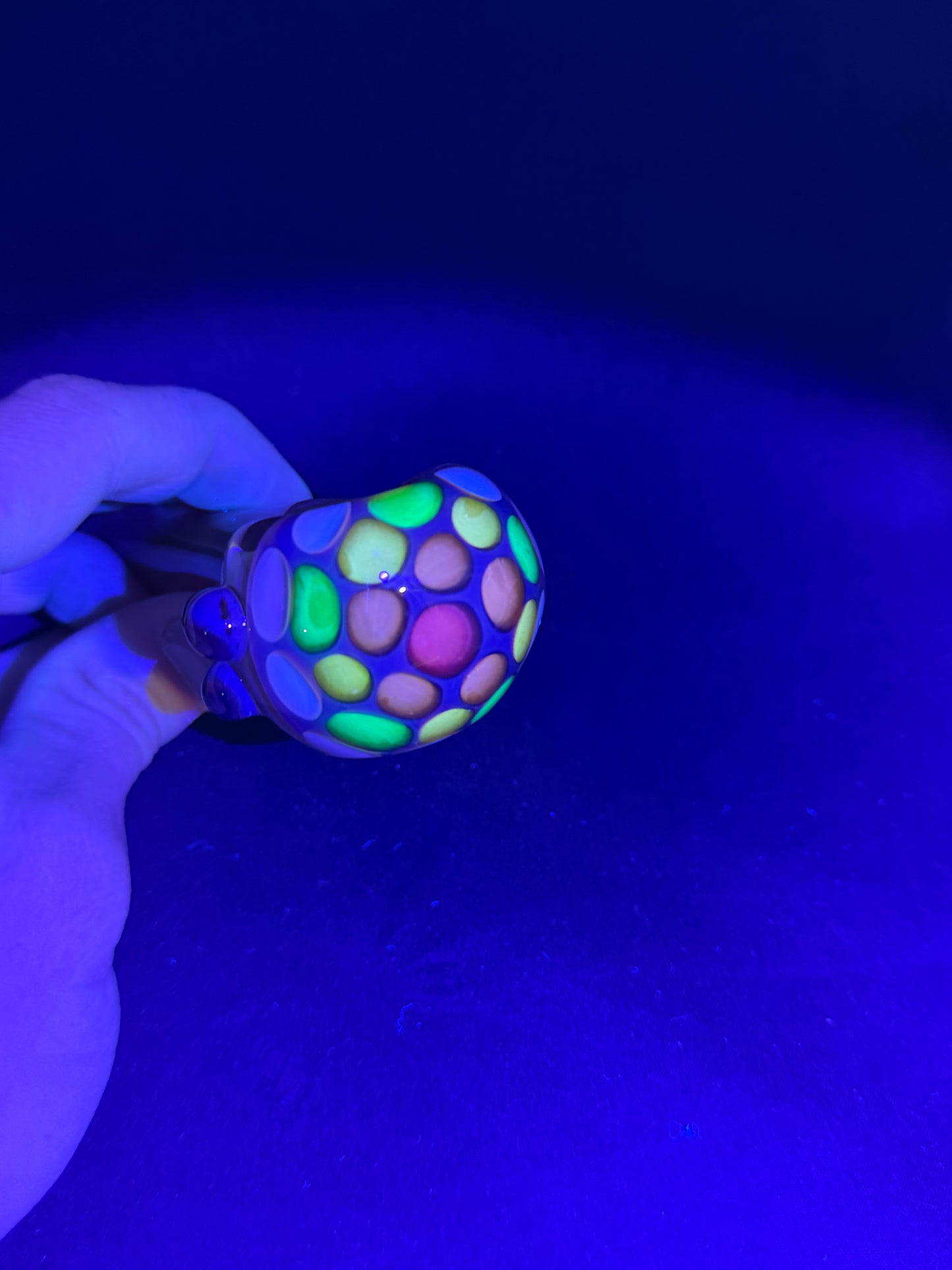 Warm Amber Purple Pipe (UV Reactive)