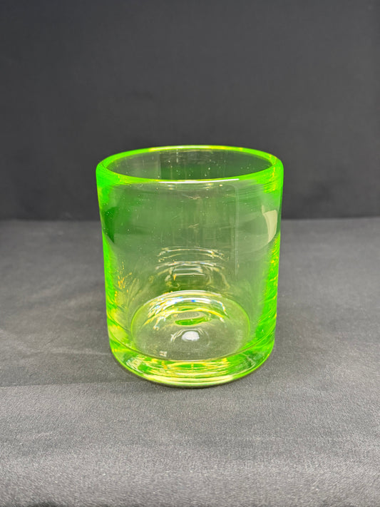 Uranium Glass Rocks Glass (10oz)