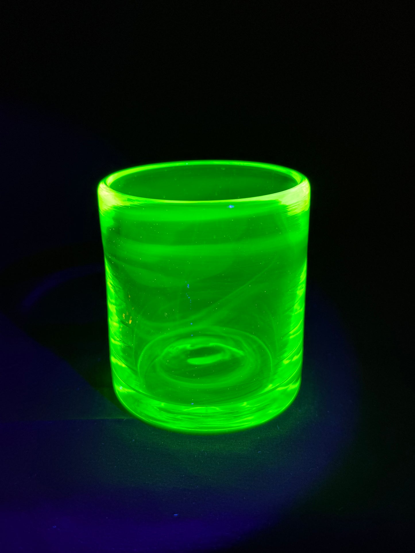 Uranium Glass Rocks Glass (10oz)