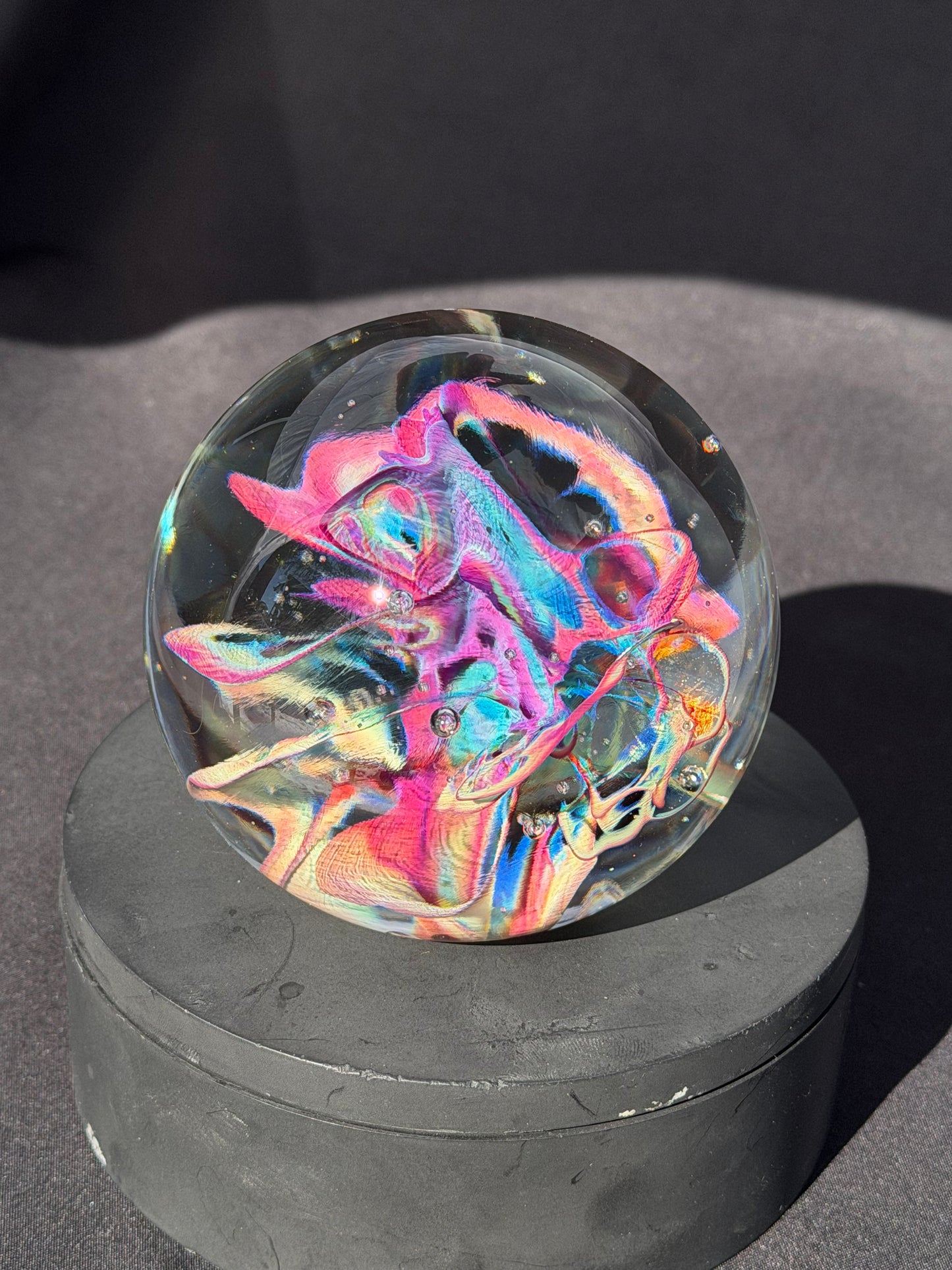 Multi-Color Implosion Paperweight (3.4")