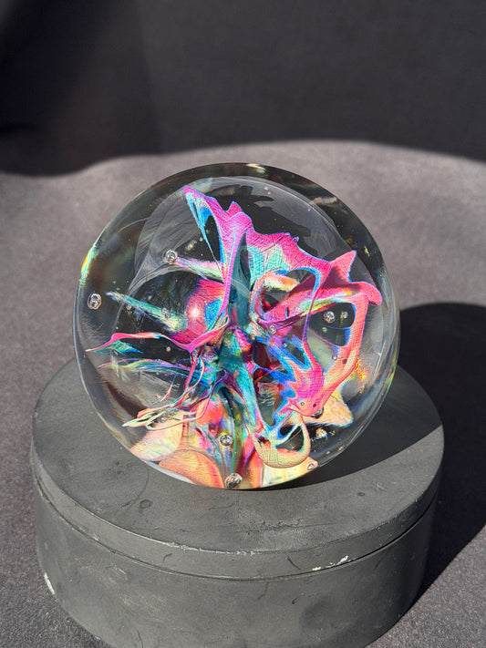 Multi-Color Implosion Paperweight (3.4")