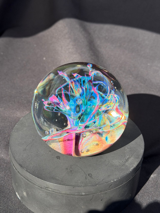 Multi-Color Implosion Paperweight (3.2")