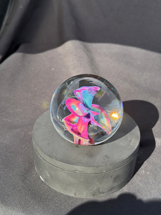 Multi-Color Implosion Paperweight (3")