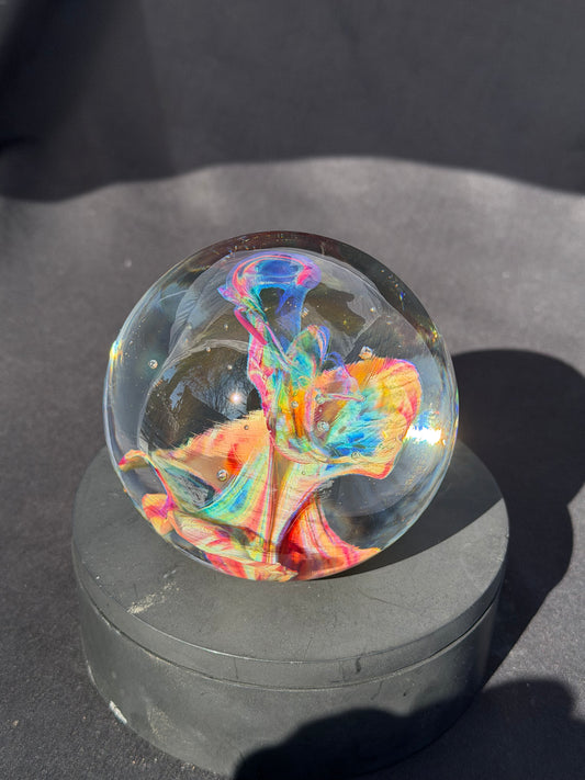 Multi-Color Implosion Paperweight (3.5")