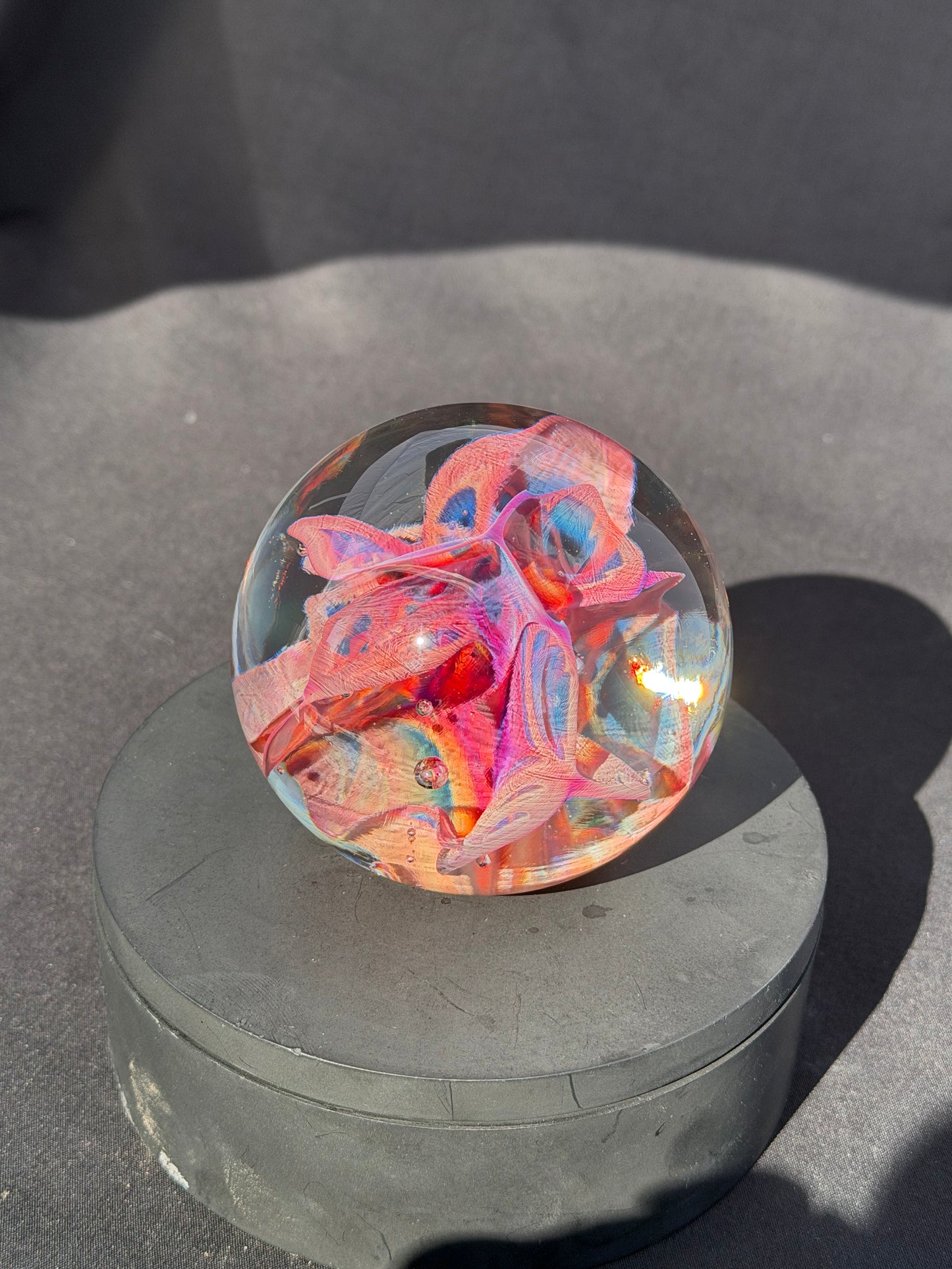 Multi-Color Implosion Paperweight (3.1")