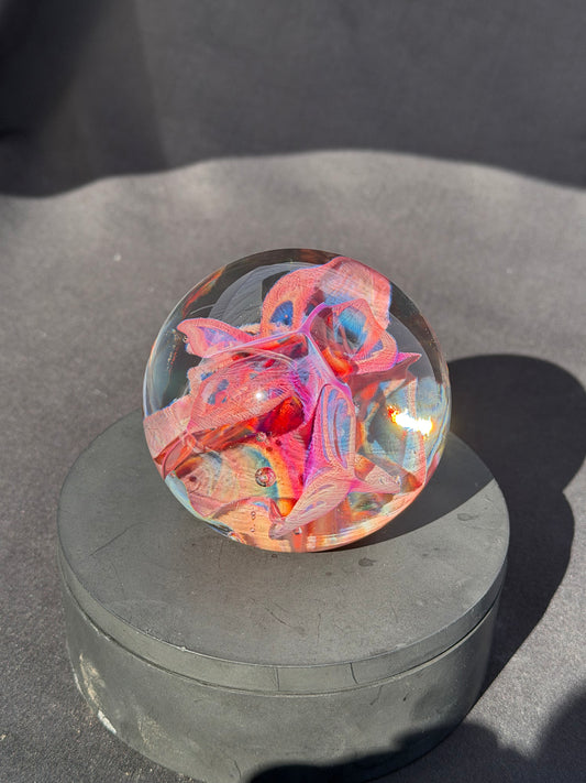 Multi-Color Implosion Paperweight (3.1")