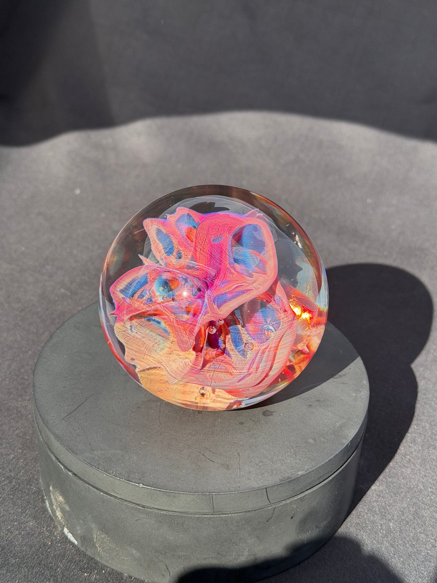 Multi-Color Implosion Paperweight (3.1")