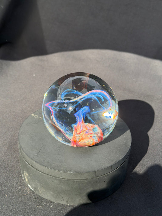 Multi-Color Implosion Paperweight (3")