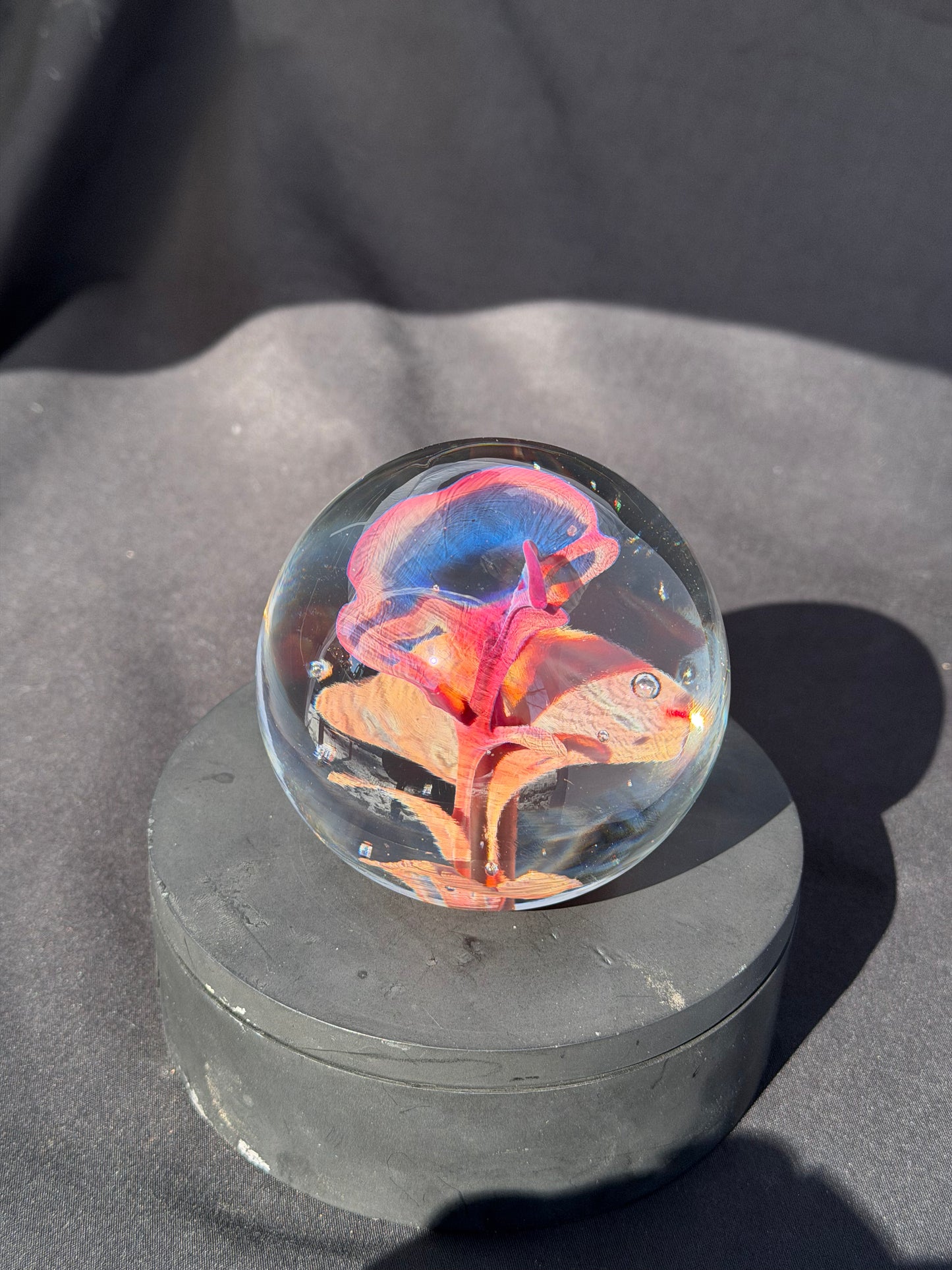 Multi-Color Implosion Paperweight (3.2")