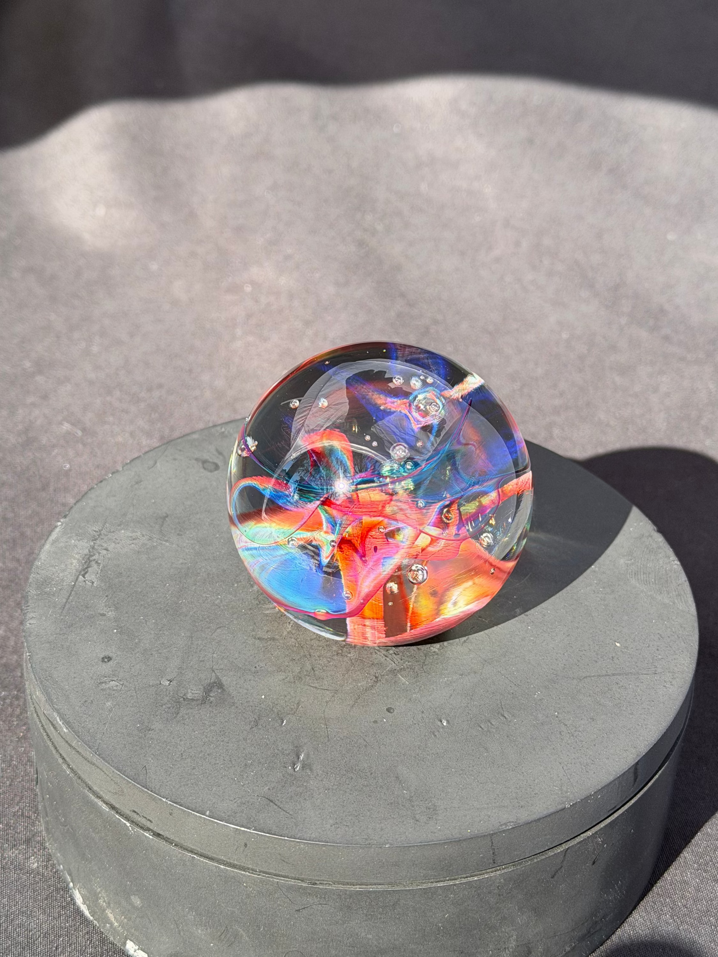 Multi-Color Implosion Paperweight (2.1")
