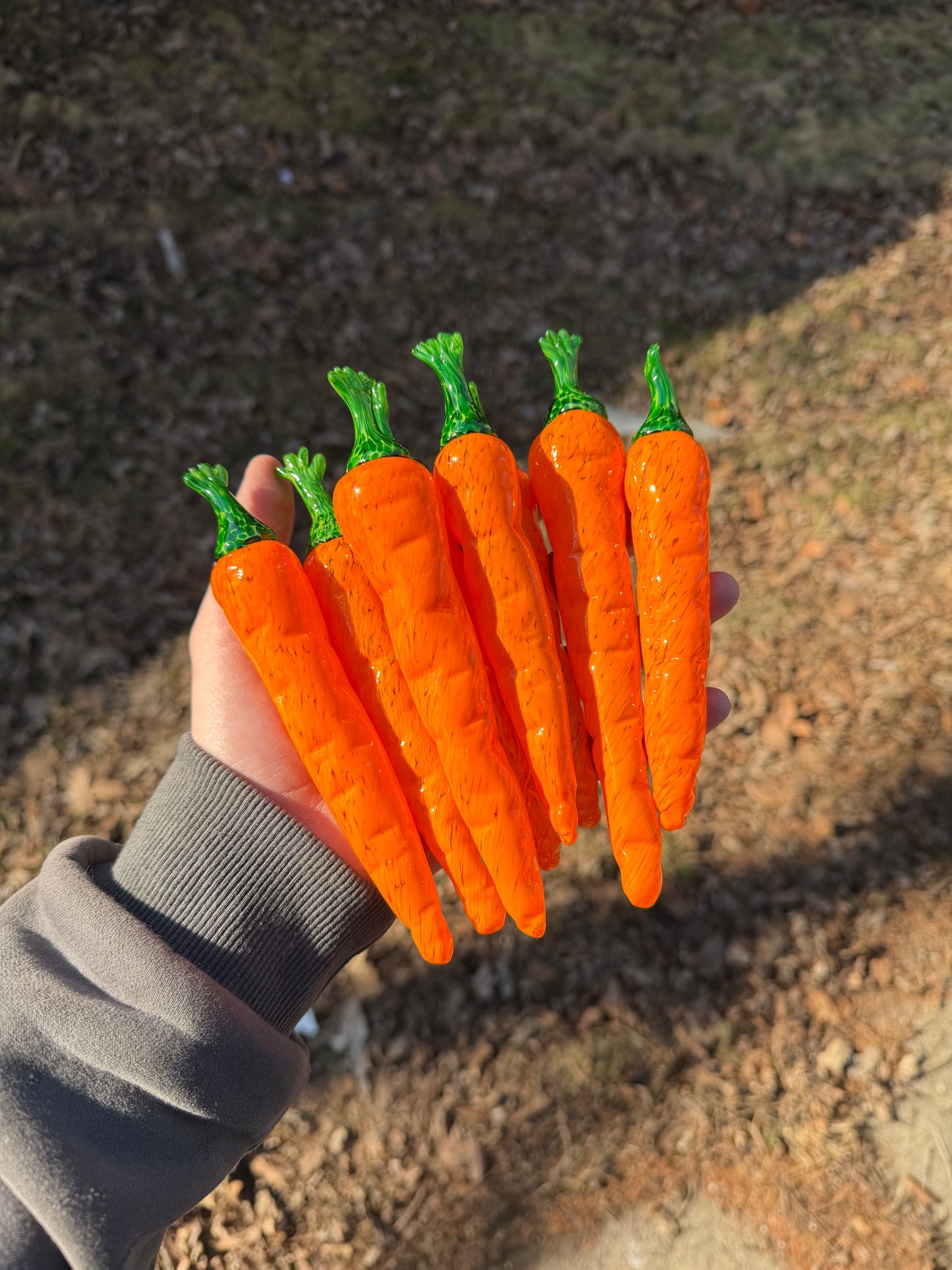 Solid Glass Carrot