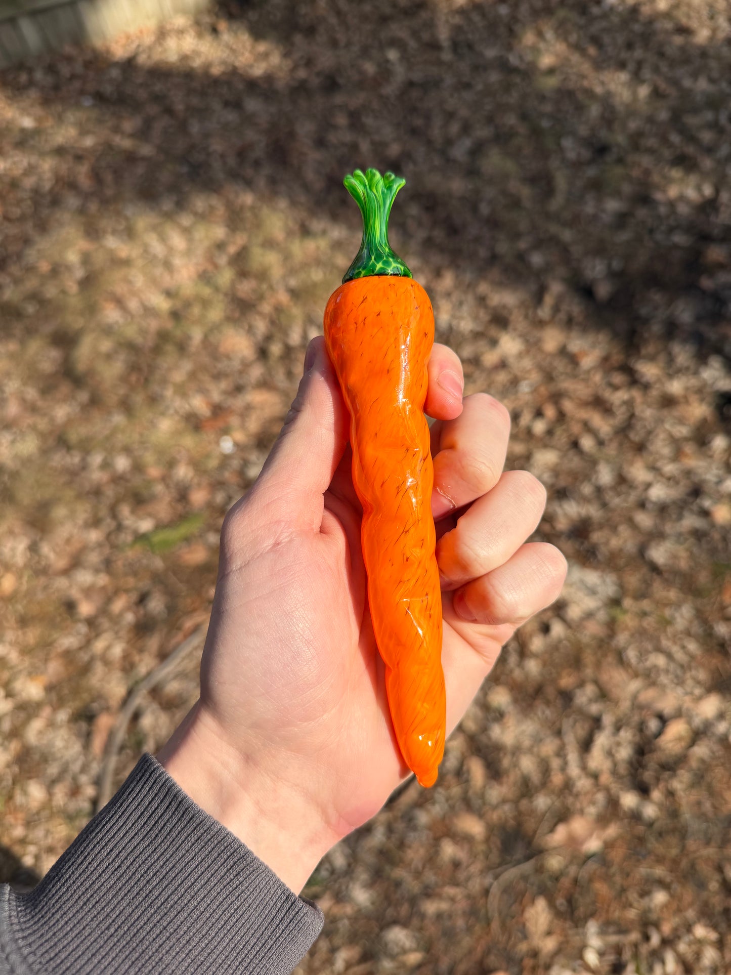 Solid Glass Carrot