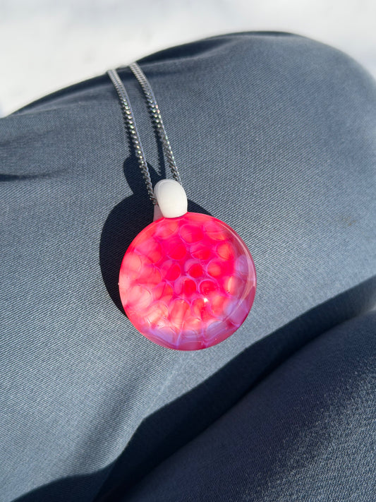 Pink and White Pendant
