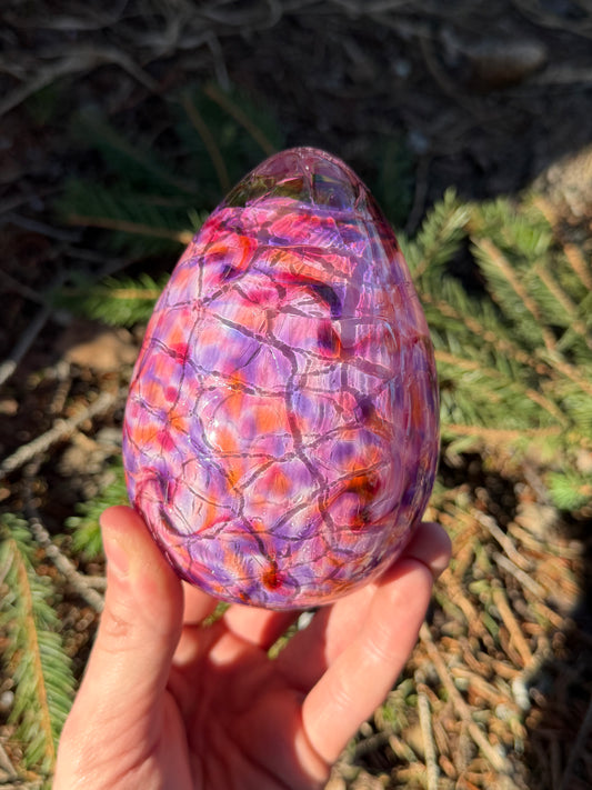 Pink and Purple Crackle Egg