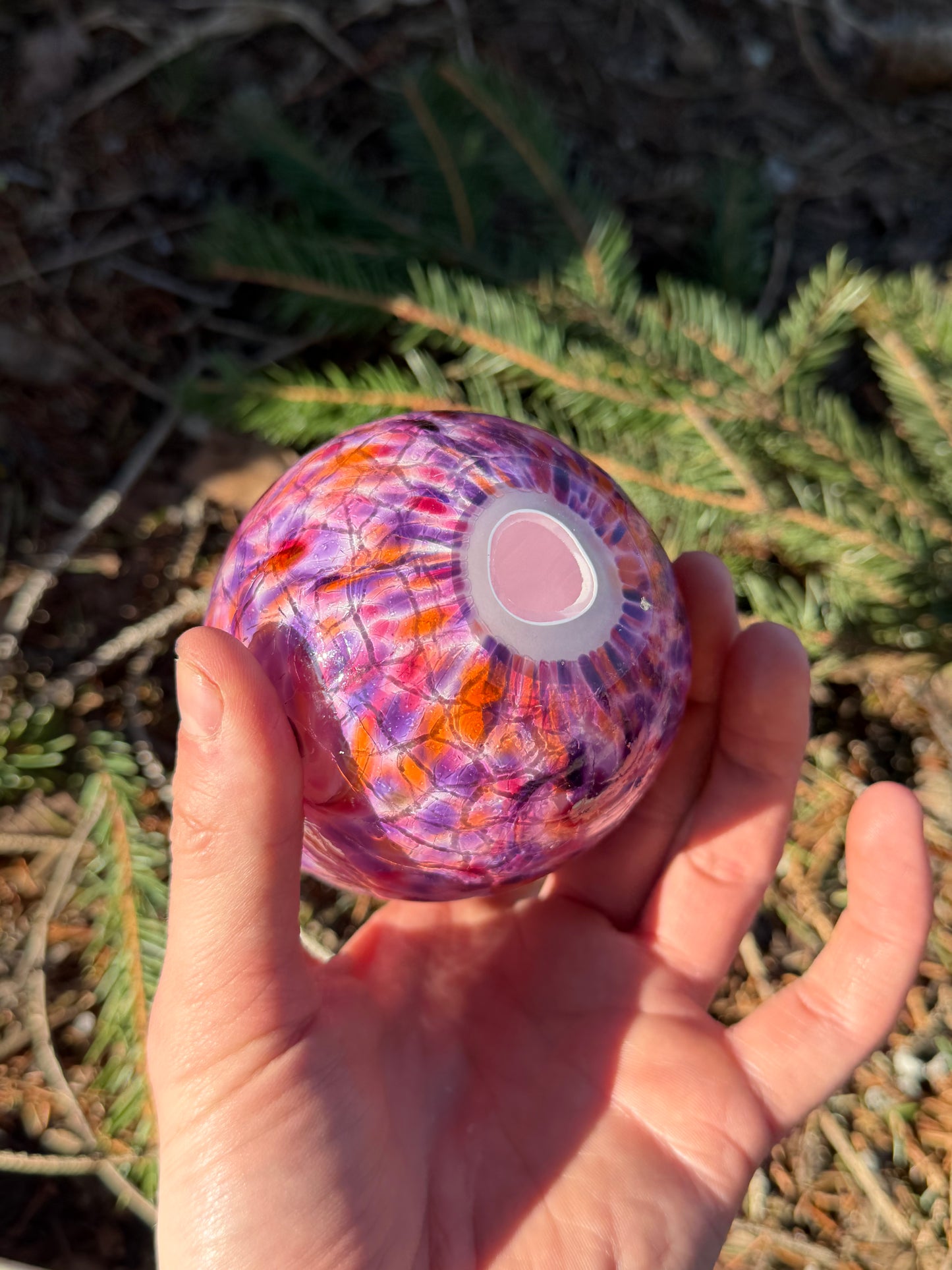 Pink and Purple Crackle Egg
