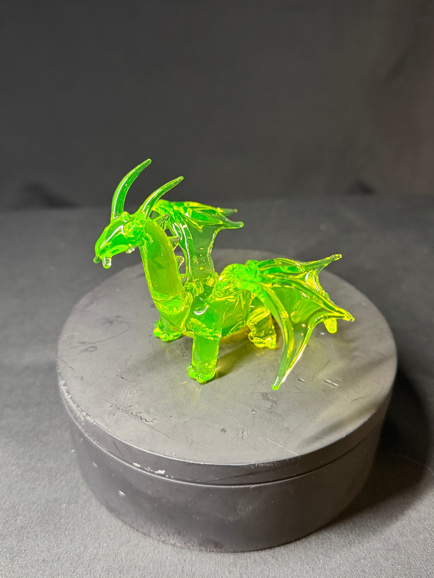Uranium Glass Dragon