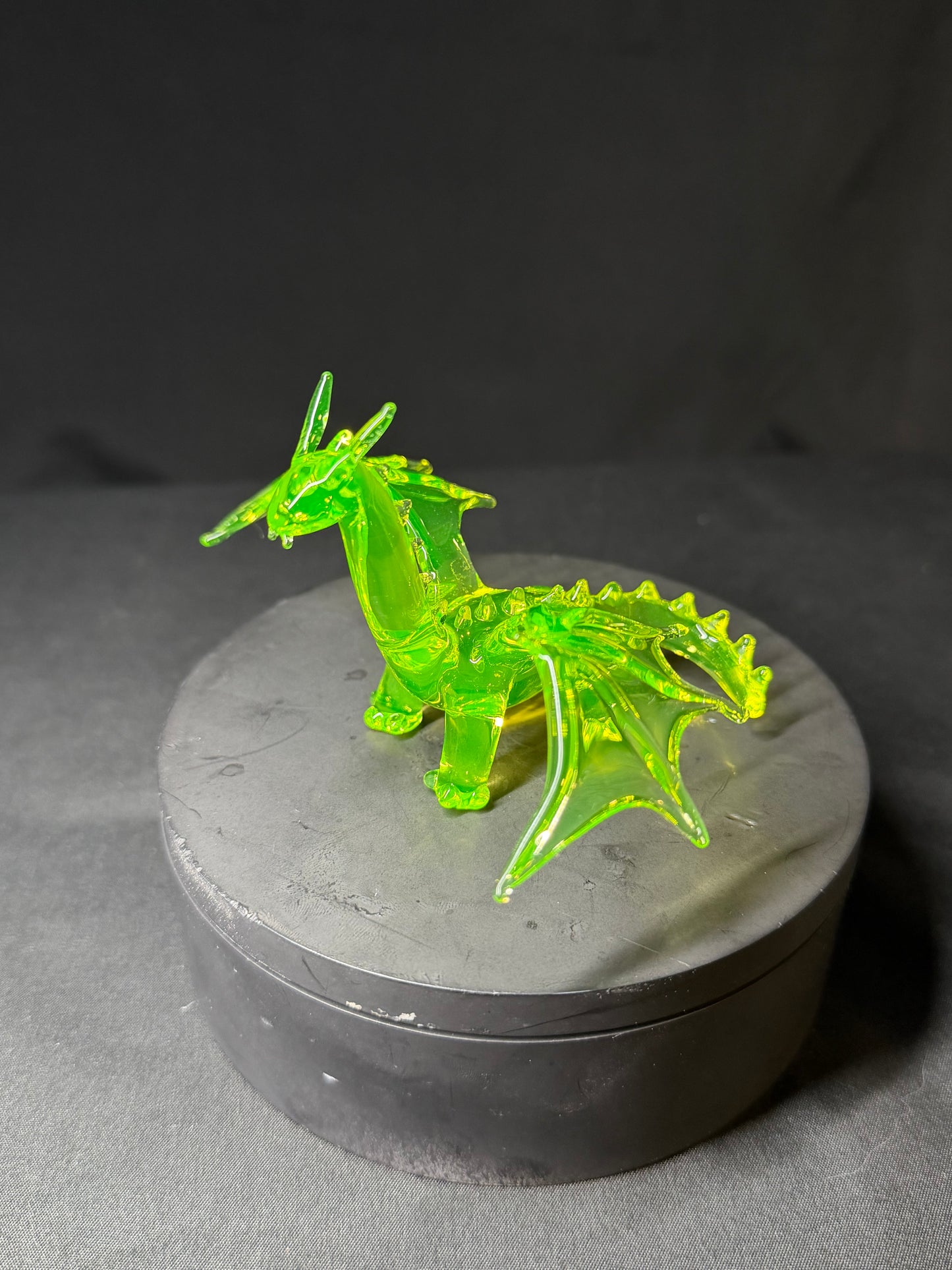 Uranium Glass Dragon