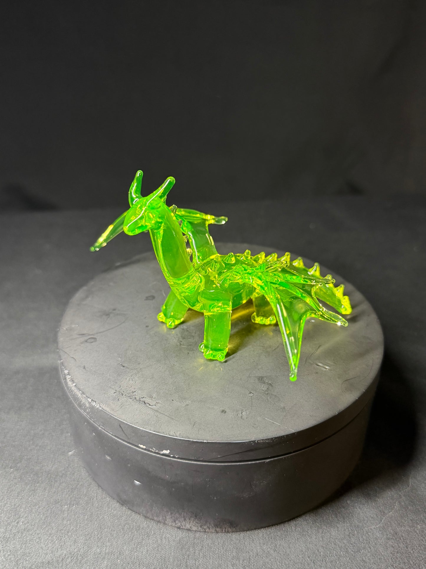 Uranium Glass Dragon