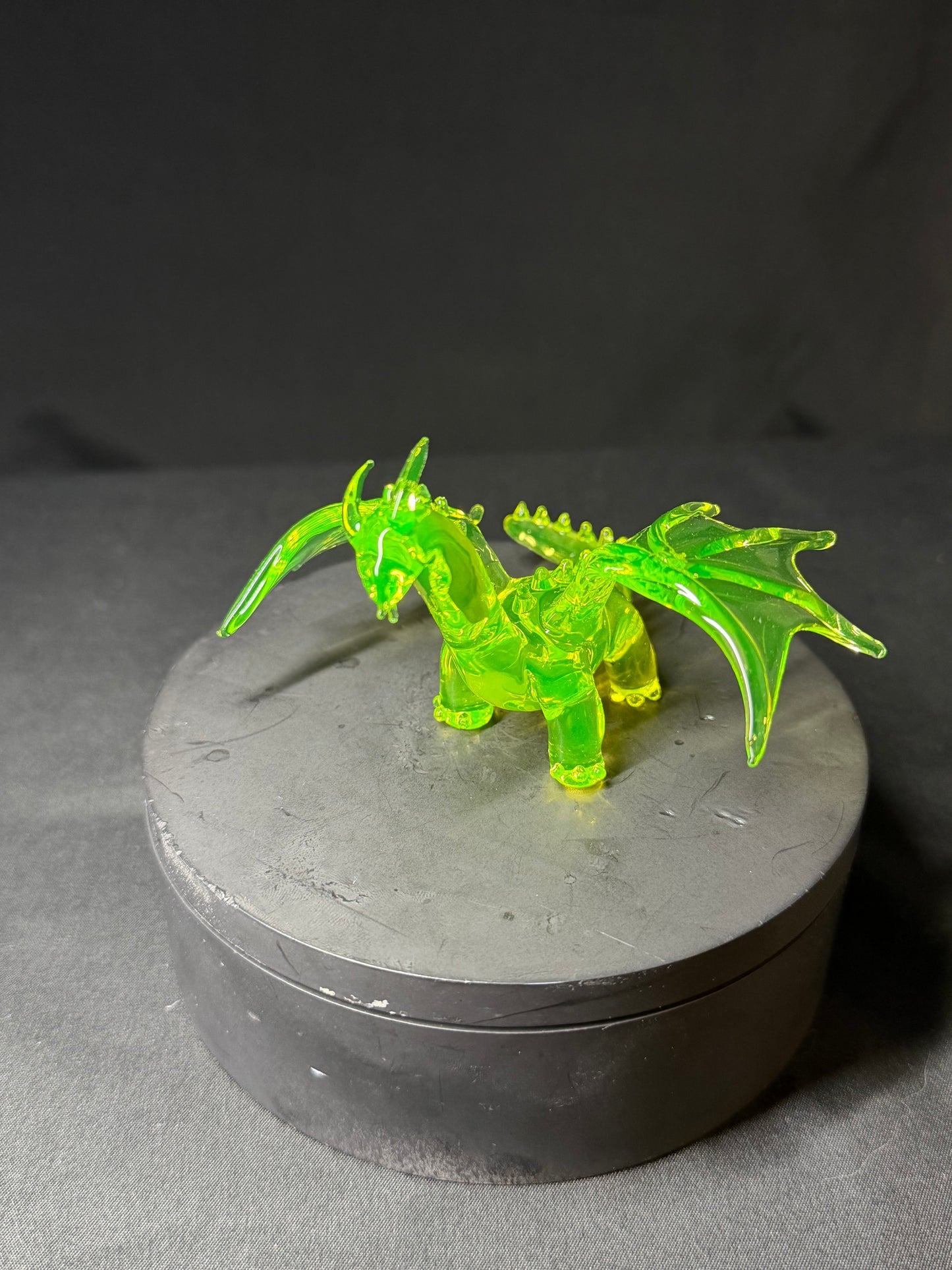 Uranium Glass Dragon