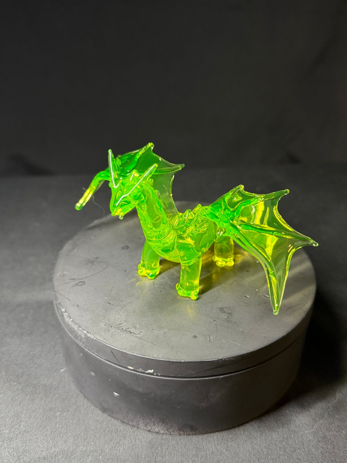 Uranium Glass Dragon
