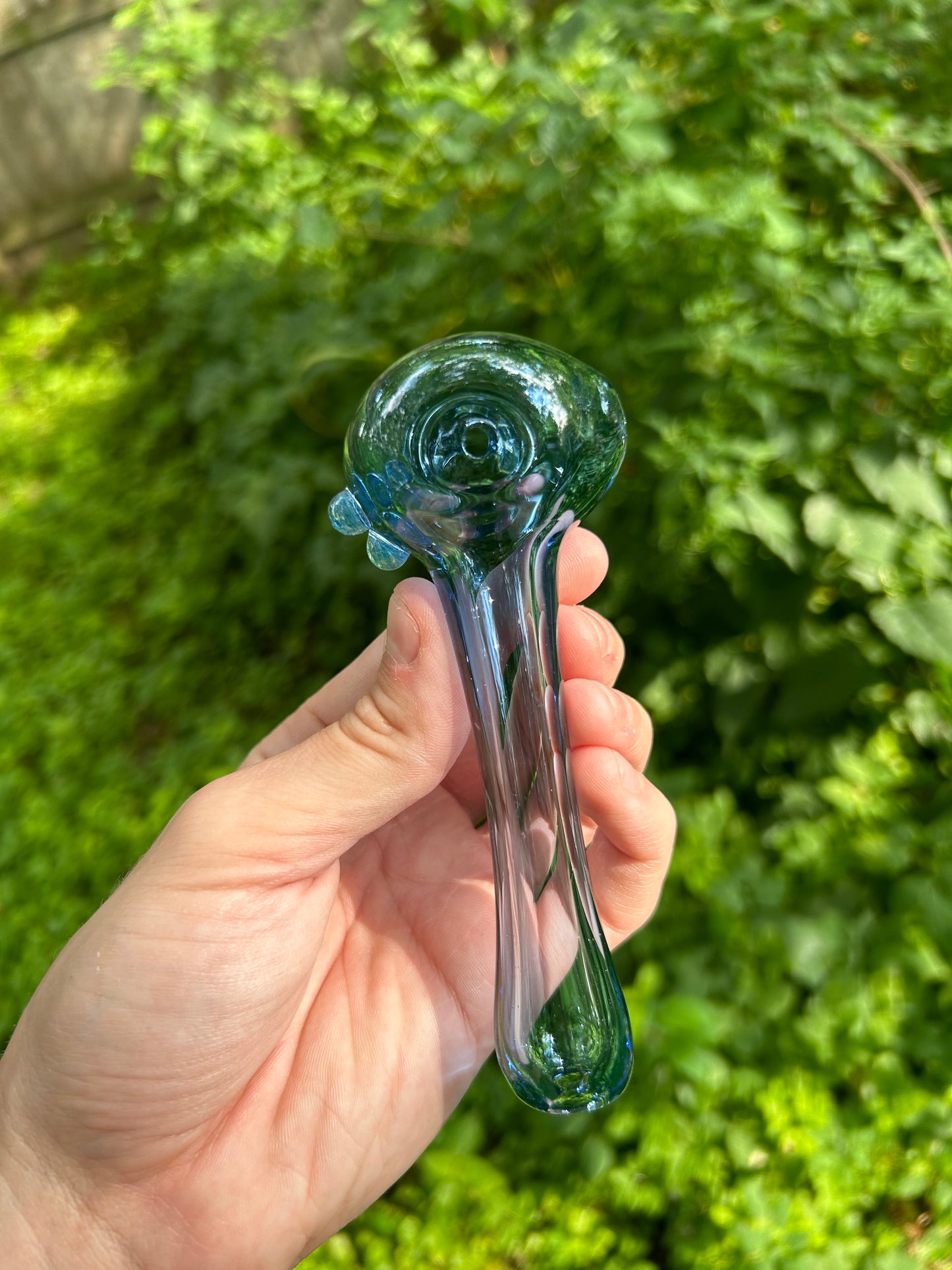 Blue Uranium Glass Pipe