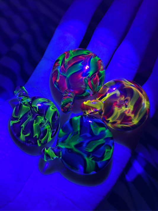 Multi Color Cane UV Pendants