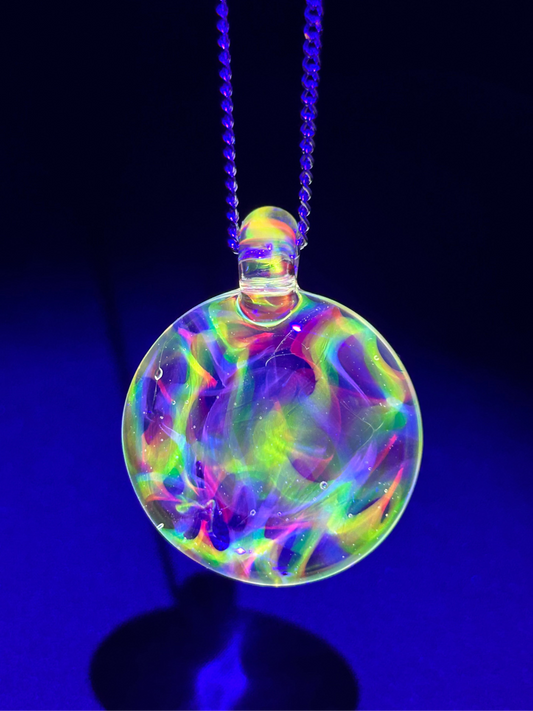 Rainbow Cane UV Pendant