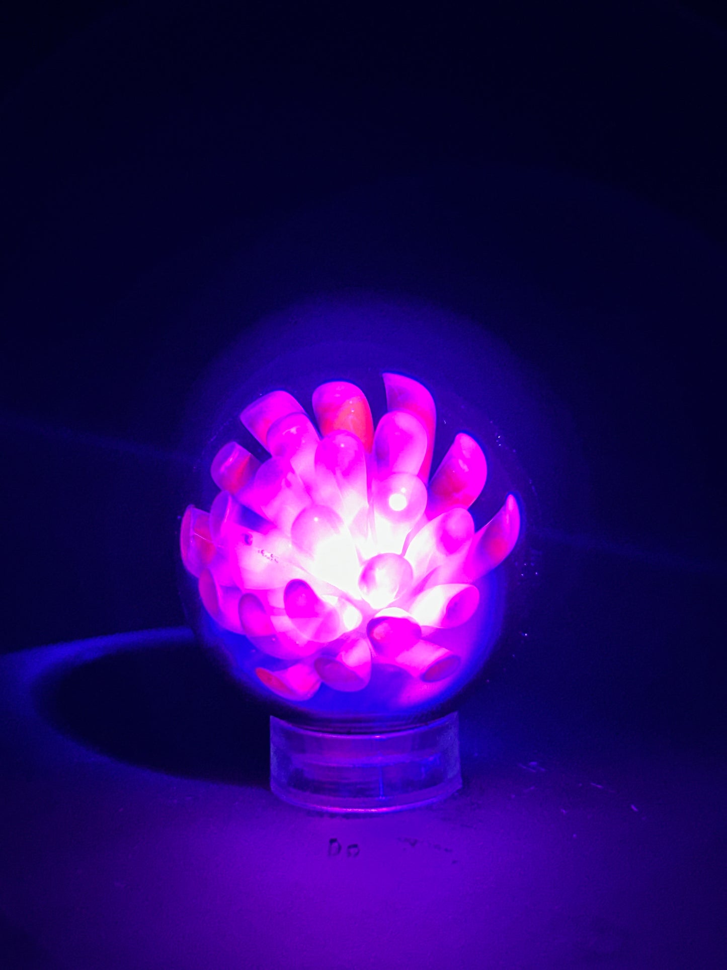 Silver Fume and UV Pink Marble 31mm