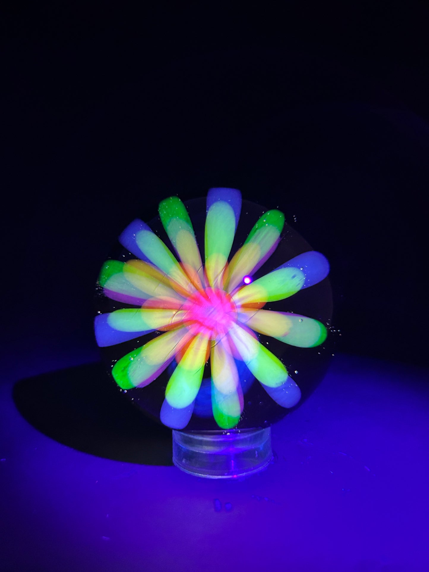 UV Rainbow Implosion Marble 38mm