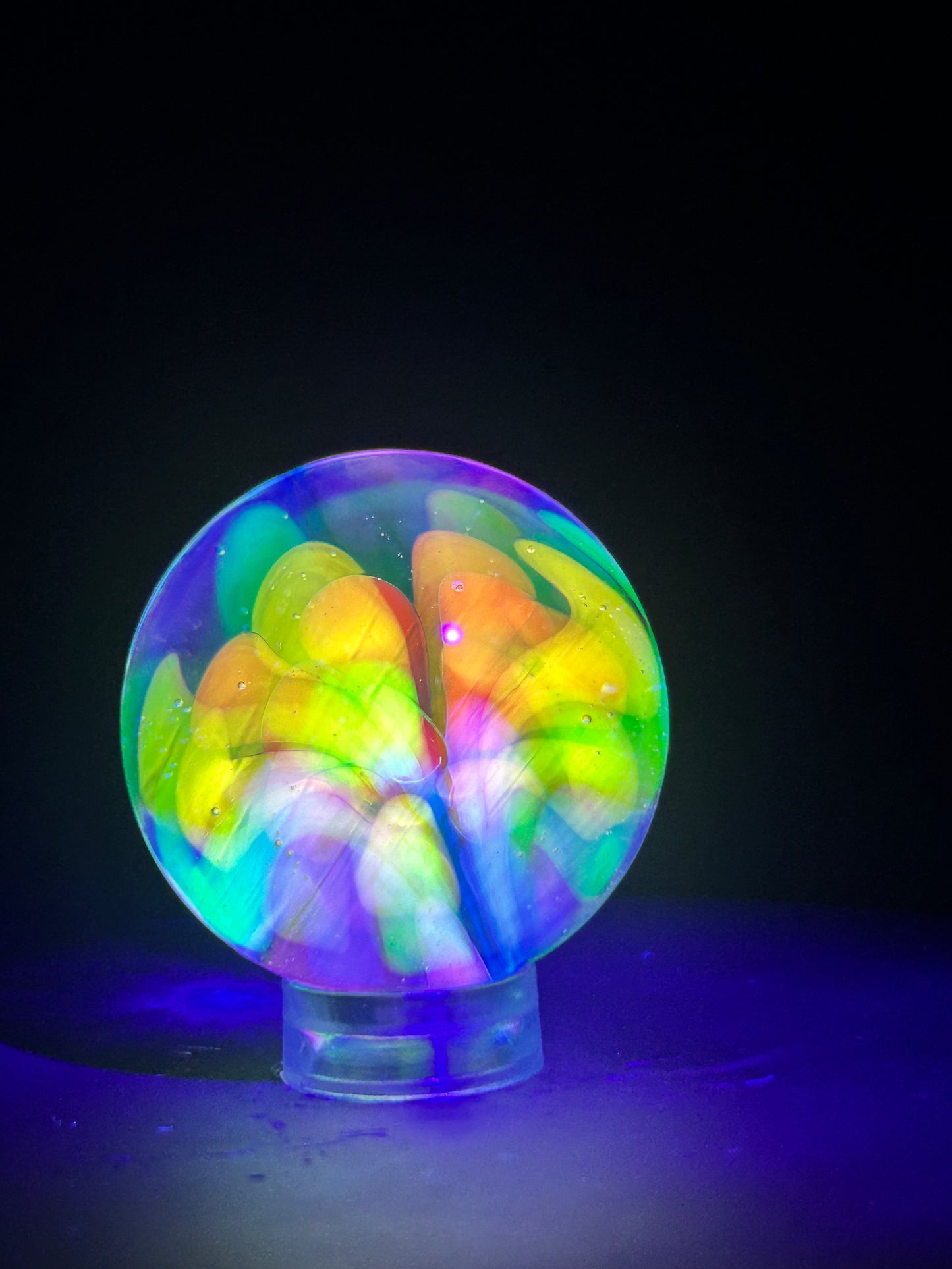UV Rainbow Implosion Marble 34mm