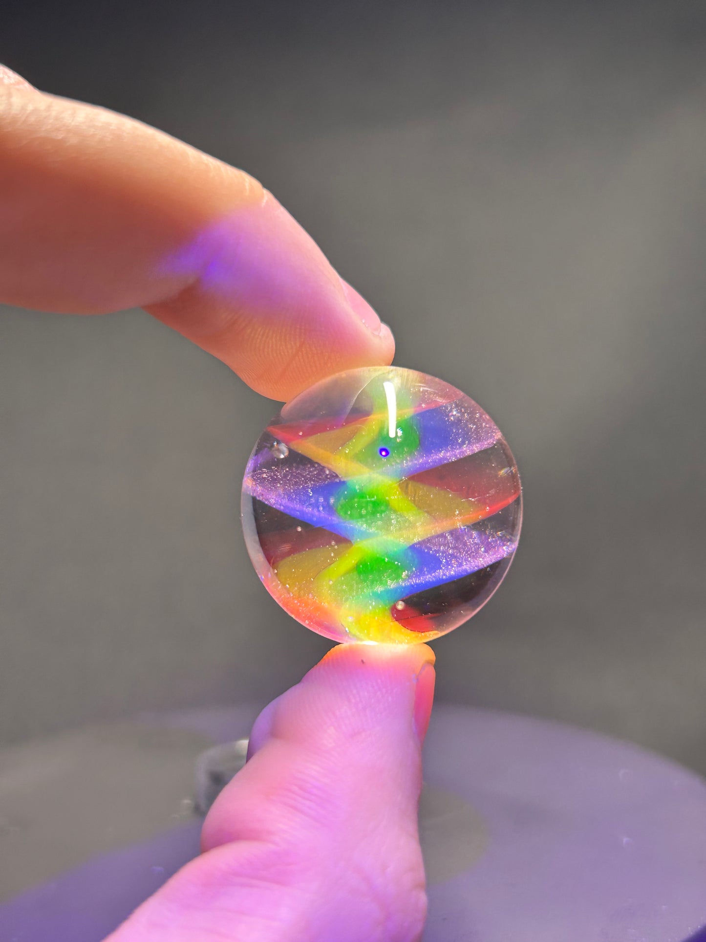 Rainbow Twist Marble 27mm
