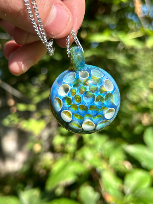 Blue Honey Pendant (With Rainbow UV)